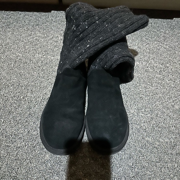 UGG Black Knit Boots - Picture 3 of 10